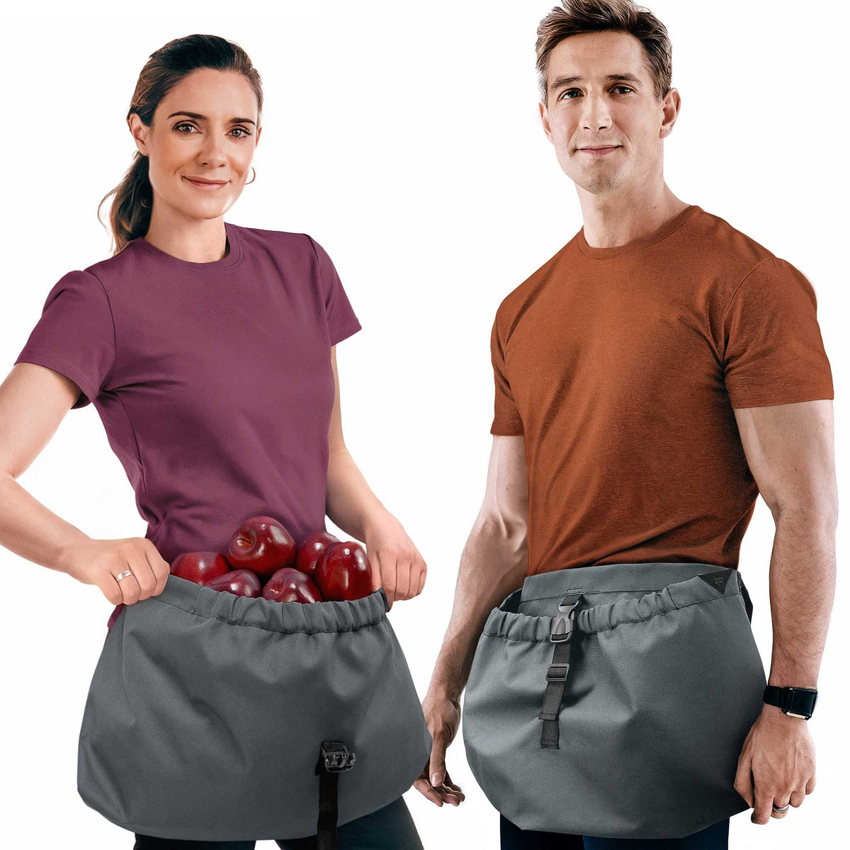 Gardening Half Apron – Harvest Pouch, Pockets, Loops, Cross-back Straps, Water-Resistant, Adjustable for Men &amp; Women -  Under NY Sky