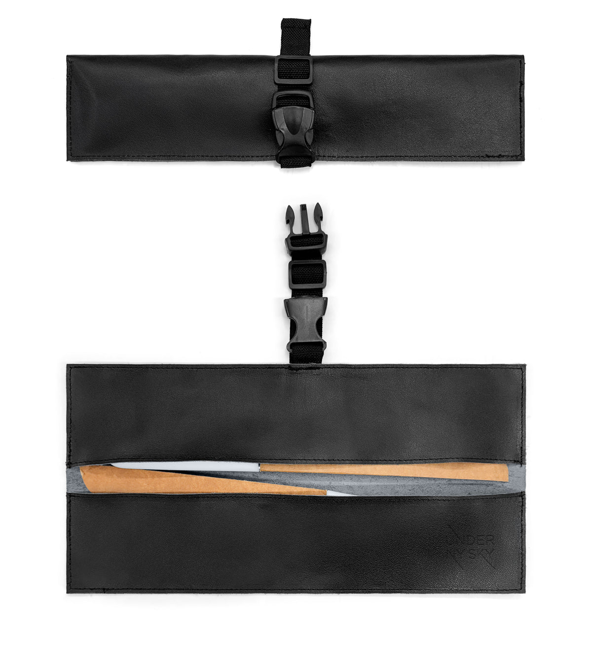 Estojo Porta Facas em Couro Legítimo - 1, 2, 3, 4 ou 6 Bolsos - Estojo Case de Fácil Transporte - Para Facas, Utensílios, Cozinha, Chefs, BBQ -  Under NY Sky