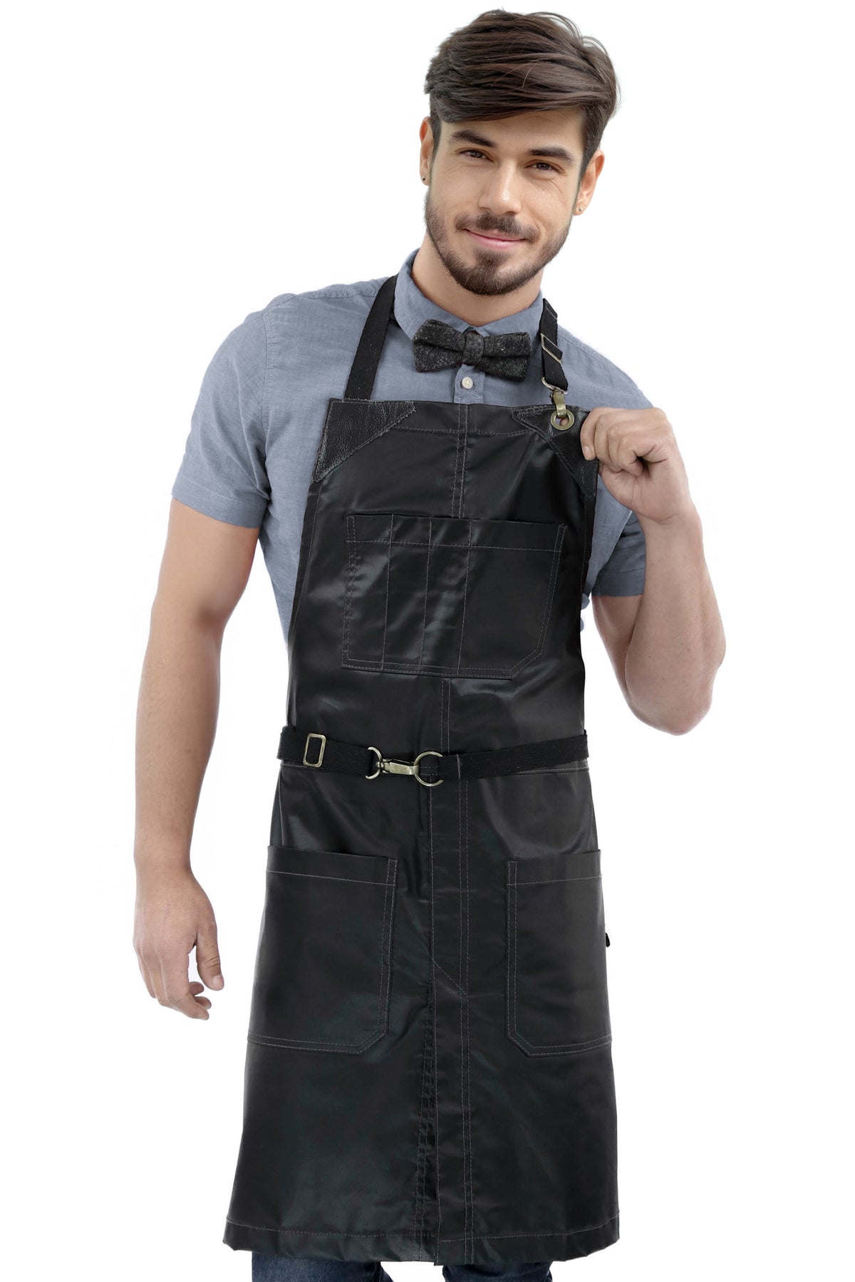 Avental para Cabeleireiro - resistente à água, fecho sem laços, ajustável - salão beleza, barbeiro, chef - Under NY Sky