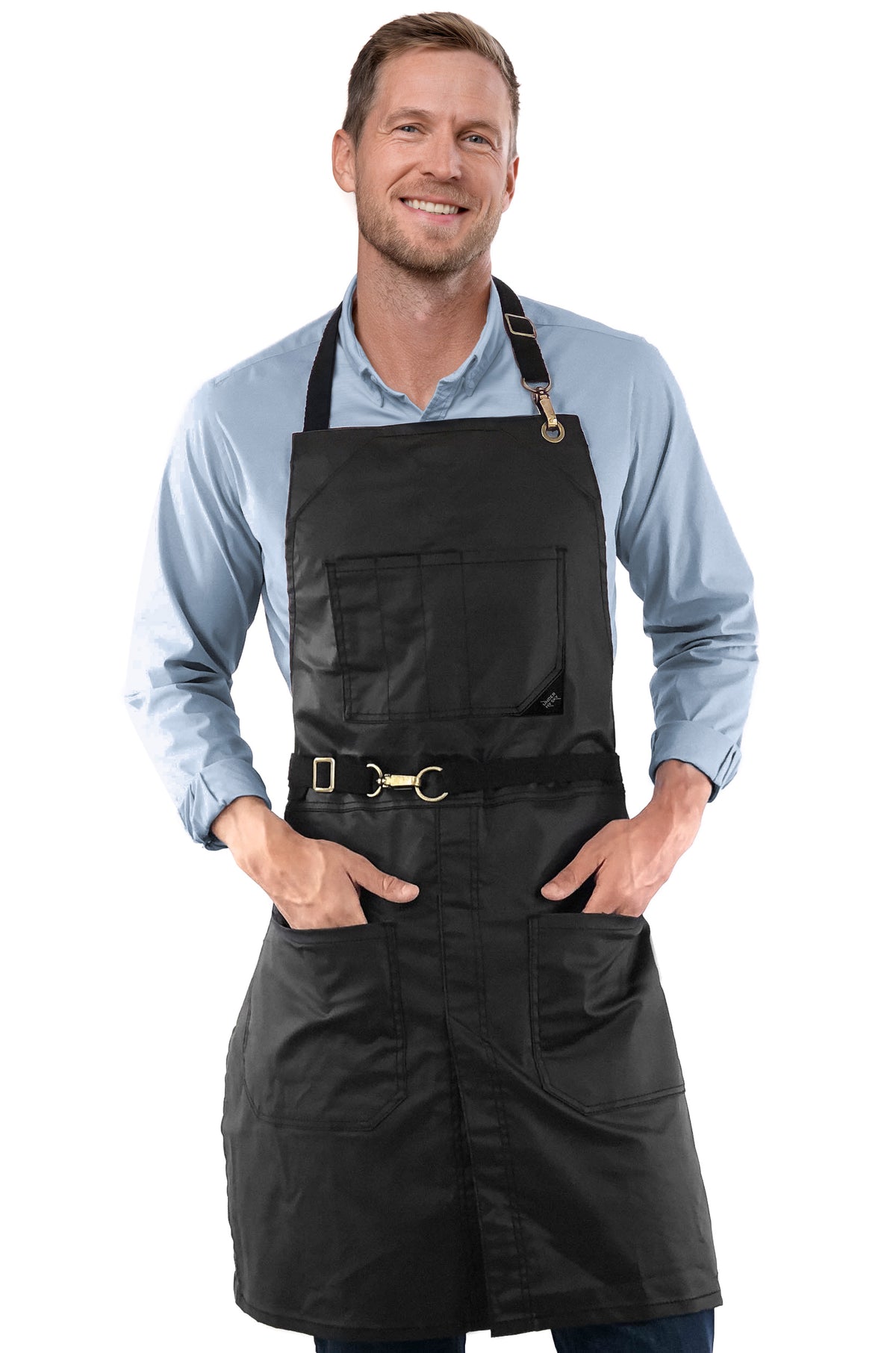 Avental para Cabeleireiro - resistente à água, fecho sem laços, ajustável - salão beleza, barbeiro, chef - Under NY Sky