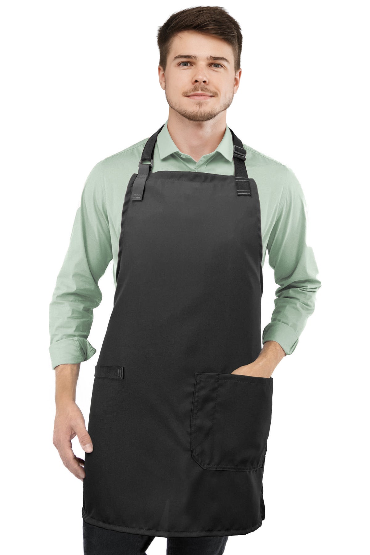 Avental Super Leve - Bolso, Alça para Toalha, Reforço de Couro - Avental de Cozinha - Cozinheiro, Chef, Garçom, Barista - Under NY Sky