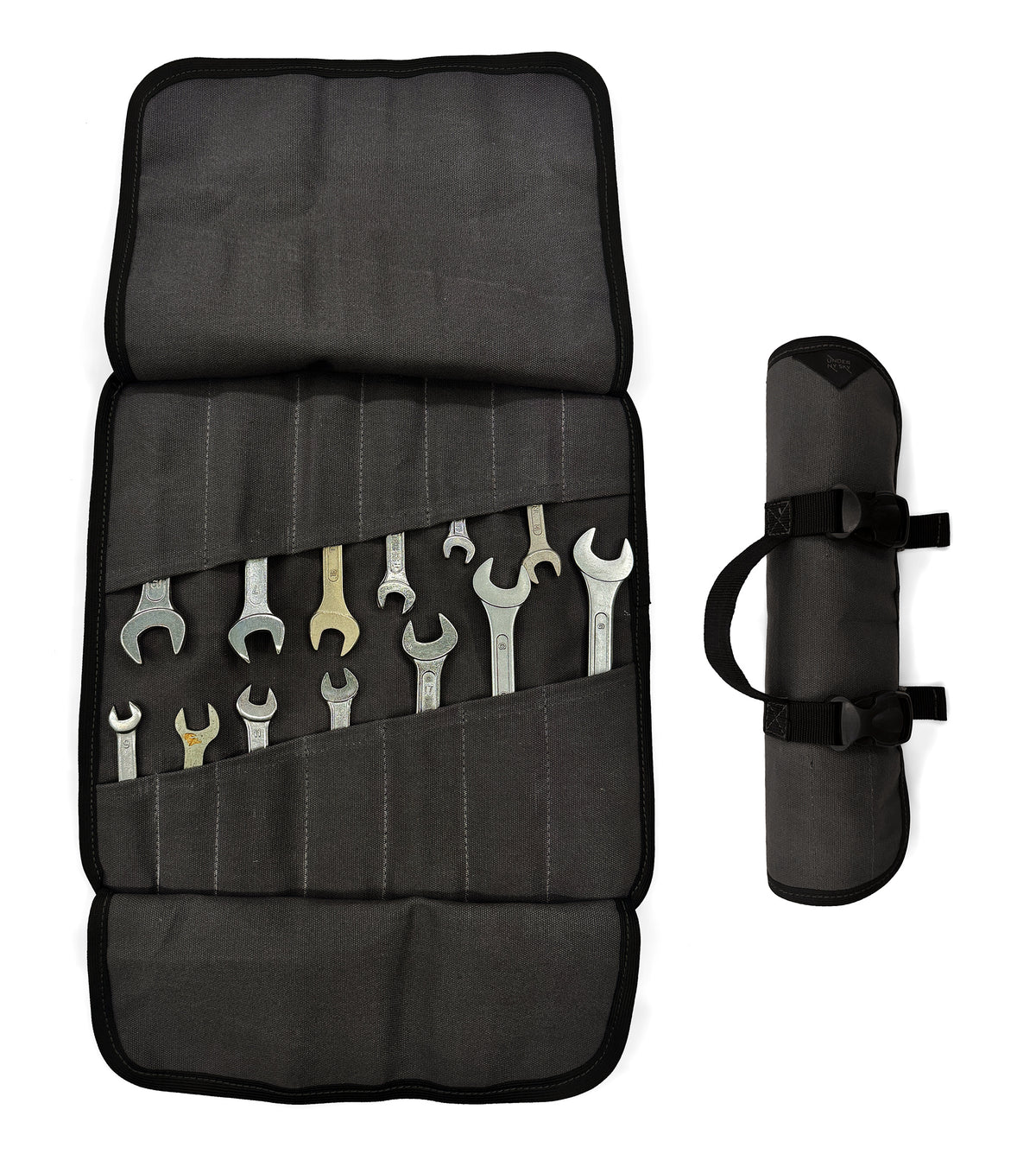 Estojo Organizador de Ferramentas, Lona Encerada, Bolsa para Chaves Portátil - Mecânico, Eletricista - Under NY Sky