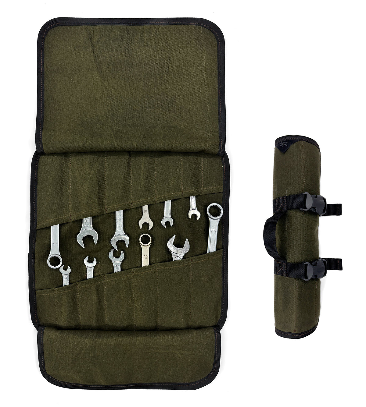 Estojo Organizador de Ferramentas, Lona Encerada, Bolsa para Chaves Portátil - Mecânico, Eletricista - Under NY Sky