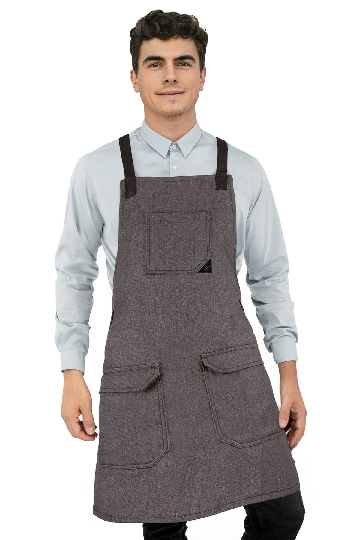 Avental Jeans Multiuso - Ajustável para Homens, Mulheres - Cozinheiro, Chef, Garçom, Padeiro, Barista, Restaurante, Café - Under NY Sky