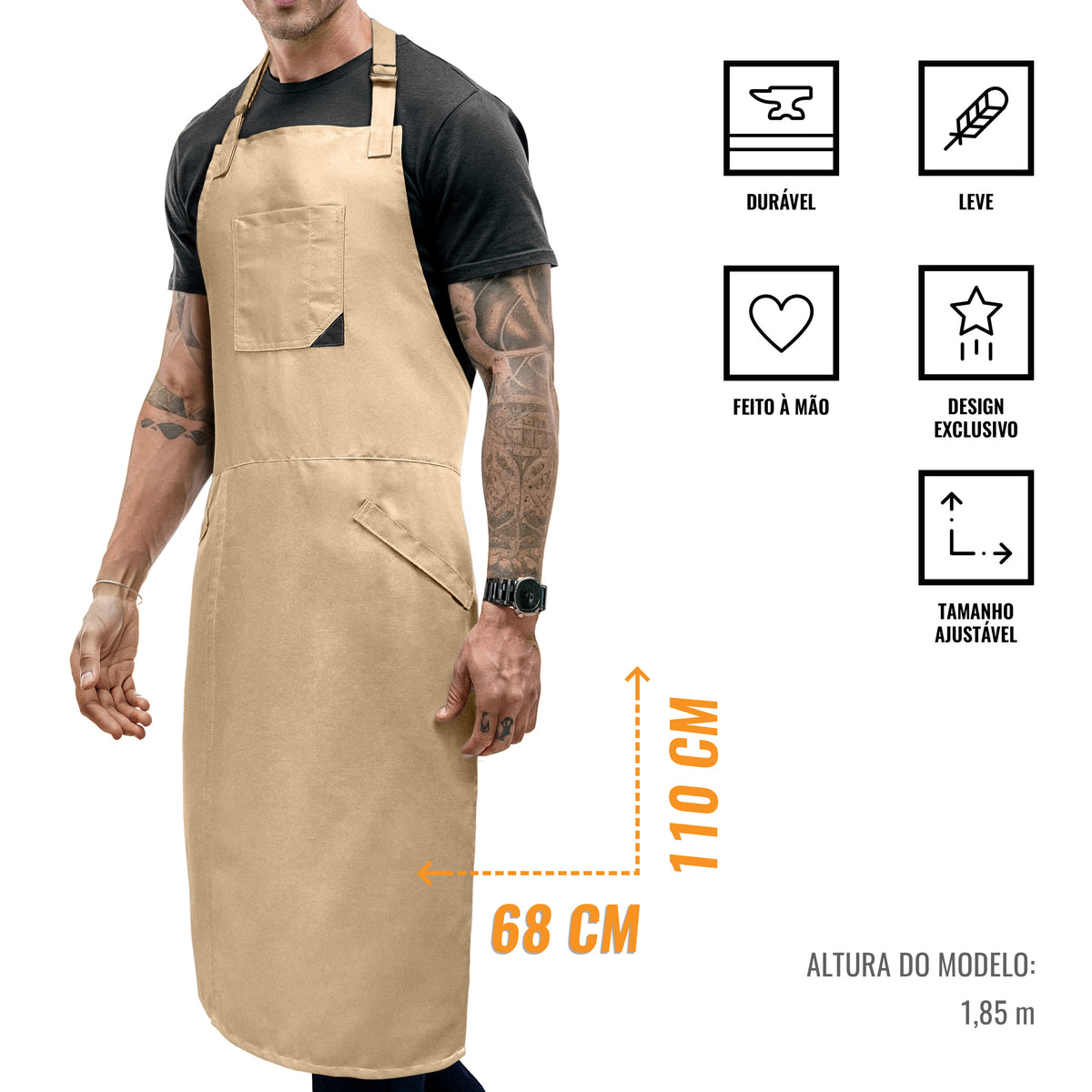 Avental de Cerâmica - Fenda de Perna, Alças de Suporte - Roda de Oleiro, Arte, Artesanato, Escultura em Barro, Ceramista -  Under NY Sky