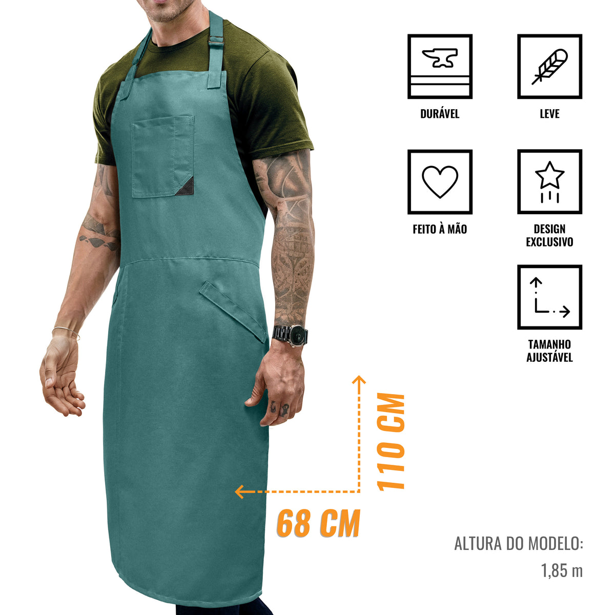 Avental de Cerâmica - Fenda de Perna, Alças de Suporte - Roda de Oleiro, Arte, Artesanato, Escultura em Barro, Ceramista -  Under NY Sky