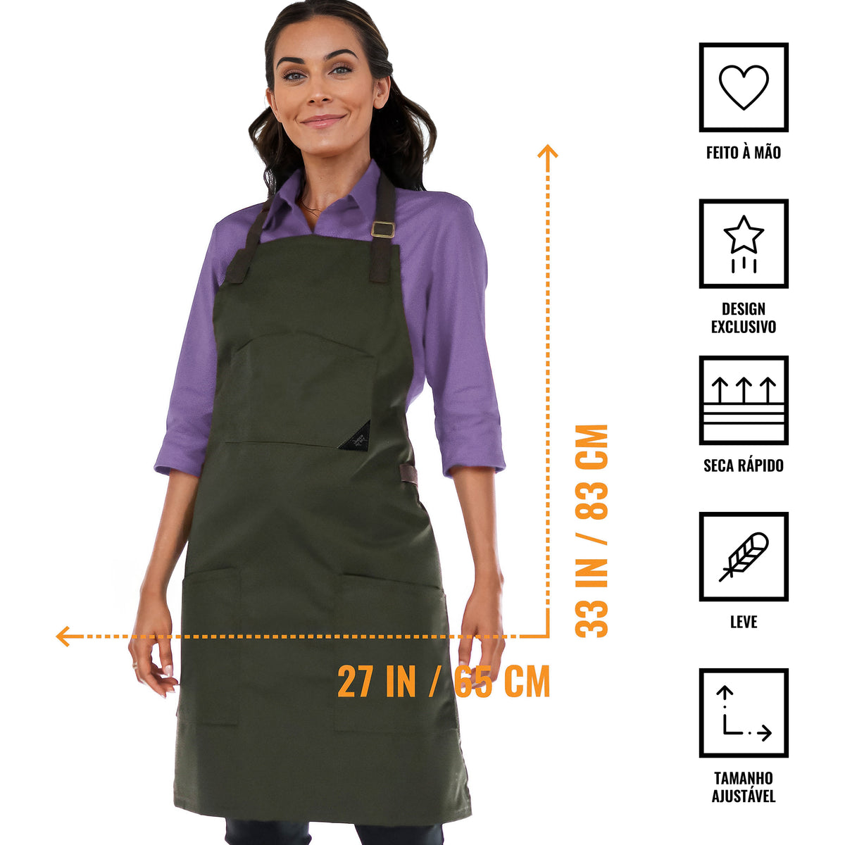 Avental para Chef – Jeans ou Sarja – Alças de Algodão – Bolsos Inteligentes –  Chef, Cozinheiro, Barista, Bartender - Under NY Sky