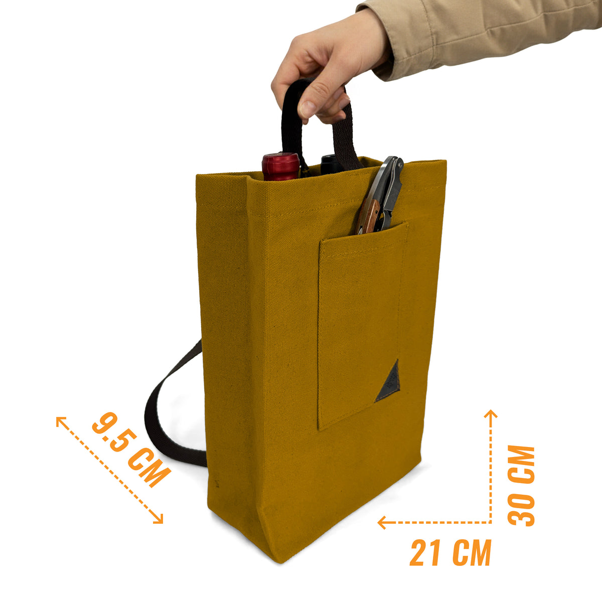 Bolsa Porta-Vinho, Sacola Leve, Portátil, Alça de ombro, Ideal para Viagens, Piquenique, Degustação - Under NY Sky