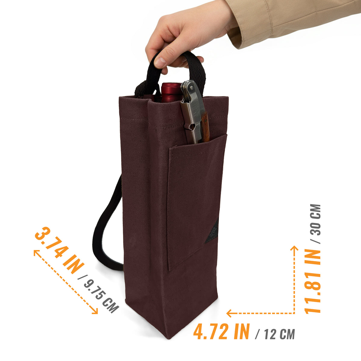 Bolsa Porta-Vinho, Sacola Leve, Portátil, Alça de ombro, Ideal para Viagens, Piquenique, Degustação - Under NY Sky