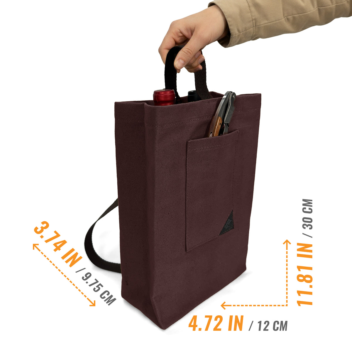 Bolsa Porta-Vinho, Sacola Leve, Portátil, Alça de ombro, Ideal para Viagens, Piquenique, Degustação - Under NY Sky