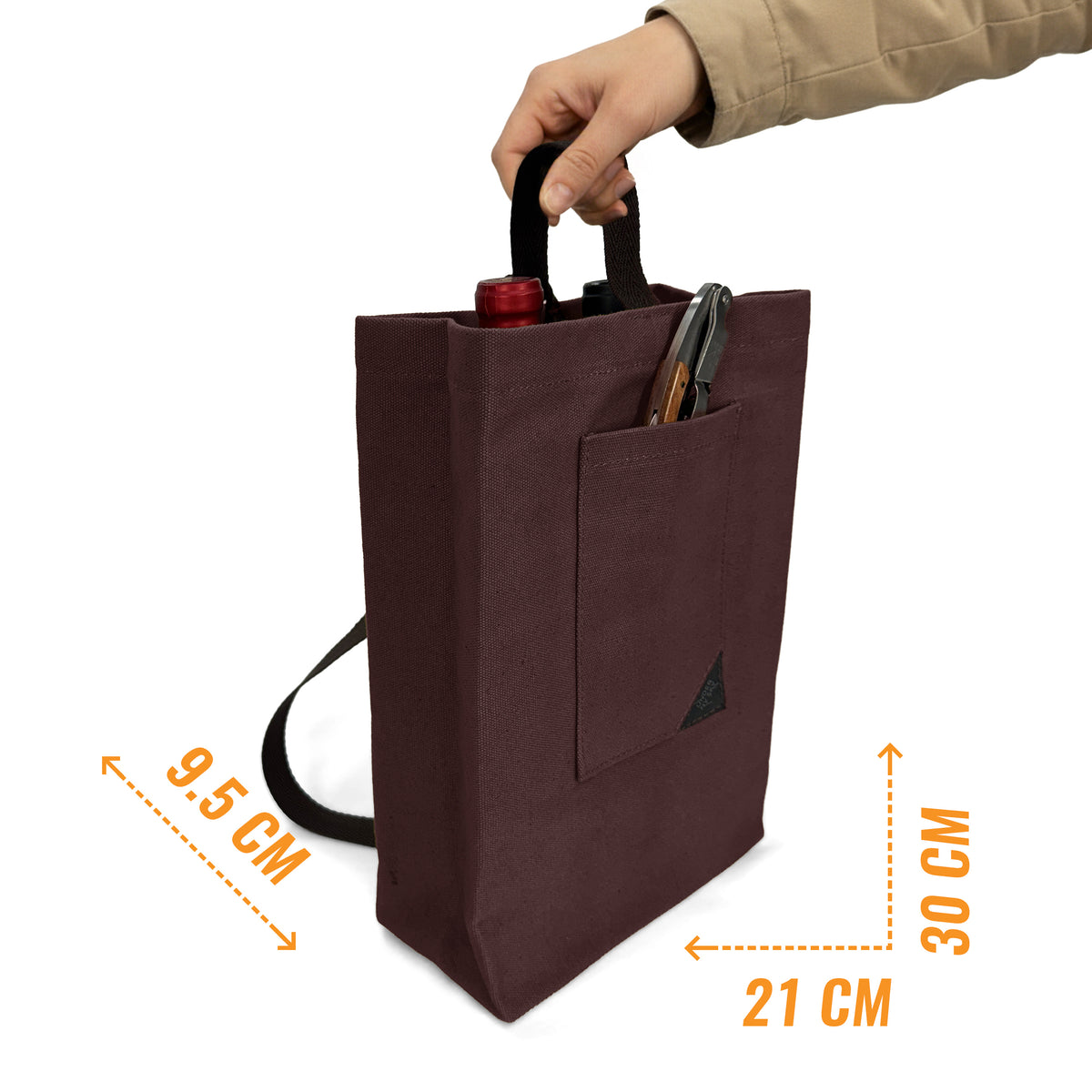 Bolsa Porta-Vinho, Sacola Leve, Portátil, Alça de ombro, Ideal para Viagens, Piquenique, Degustação - Under NY Sky