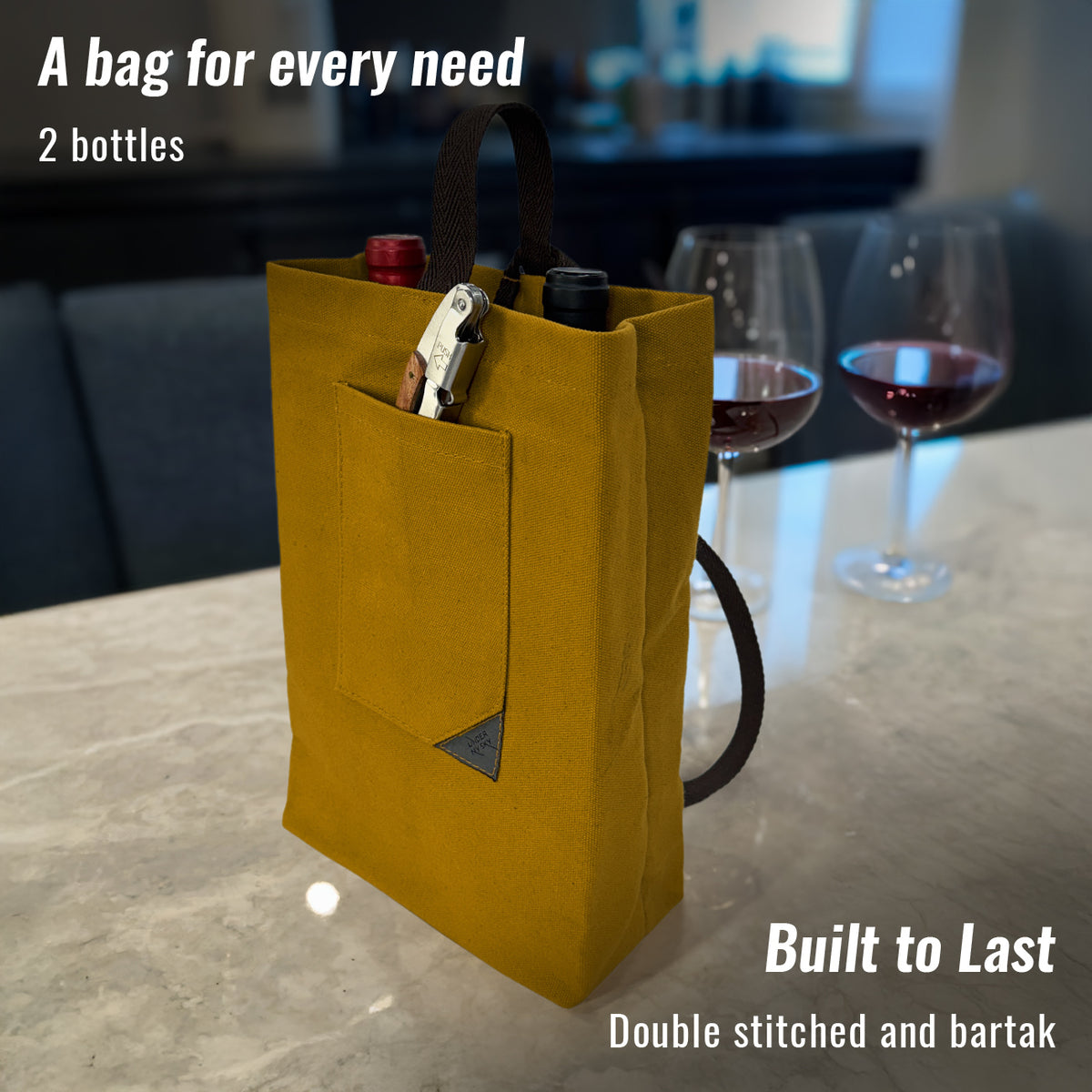 Bolsa Porta-Vinho, Sacola Leve, Portátil, Alça de ombro, Ideal para Viagens, Piquenique, Degustação - Under NY Sky