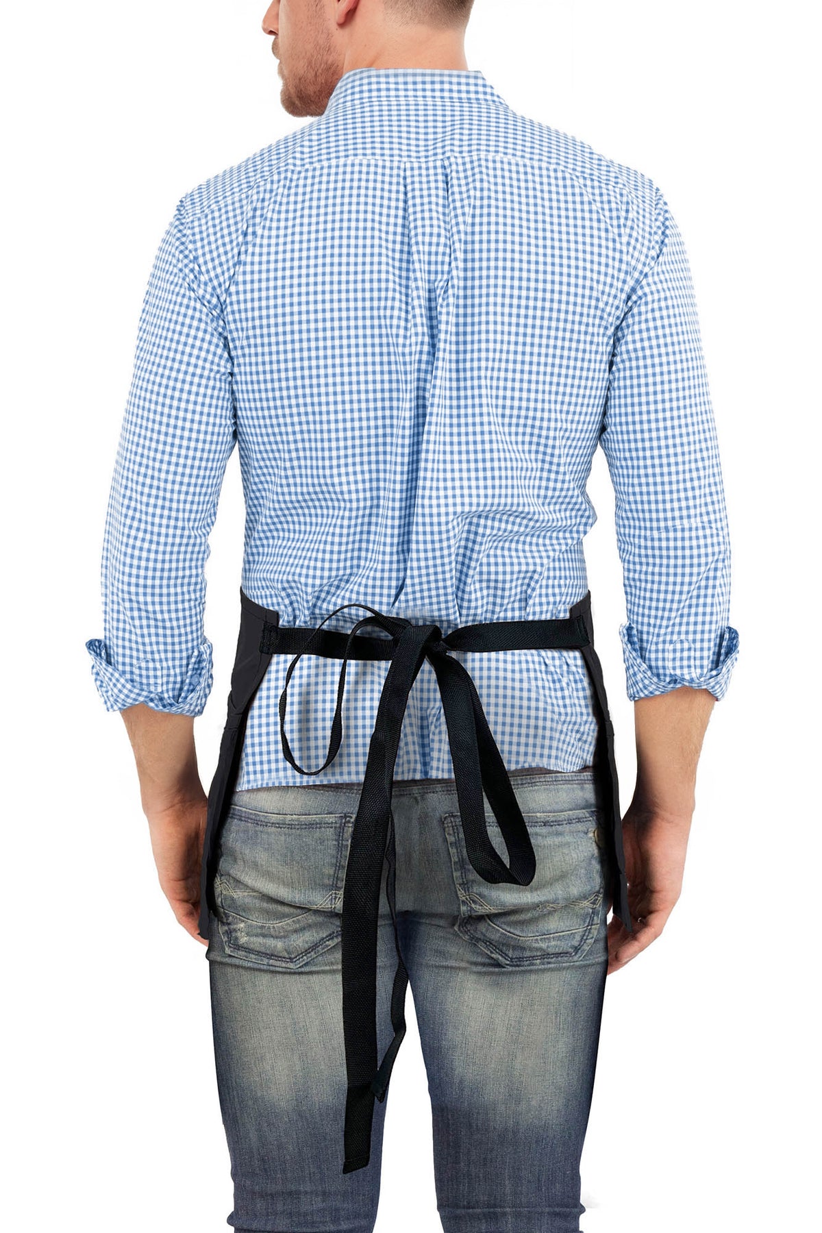 Avental de Cintura – 3 Bolsos, Sarja ou Jeans Profissional – Meio Avental – Garçom, Garçonete, Bartender, Restaurante, Cafeteria - Under NY Sky