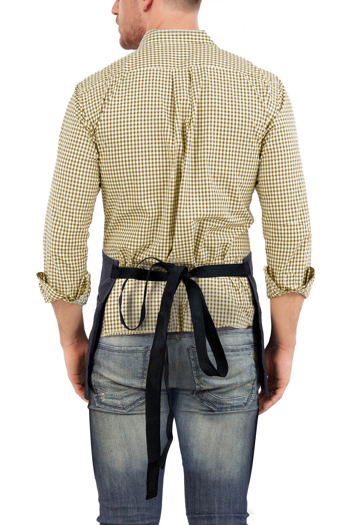 Avental de Cintura – 3 Bolsos, Sarja ou Jeans Profissional – Meio Avental – Garçom, Garçonete, Bartender, Restaurante, Cafeteria - Under NY Sky