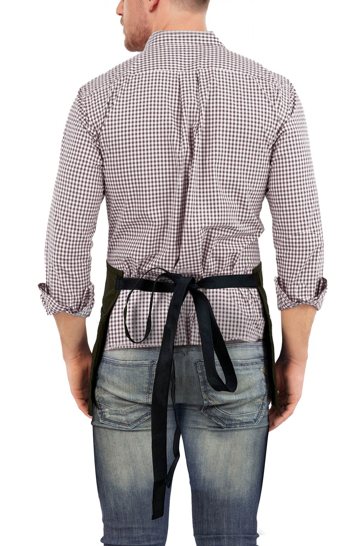 Avental de Cintura – 3 Bolsos, Sarja ou Jeans Profissional – Meio Avental – Garçom, Garçonete, Bartender, Restaurante, Cafeteria - Under NY Sky