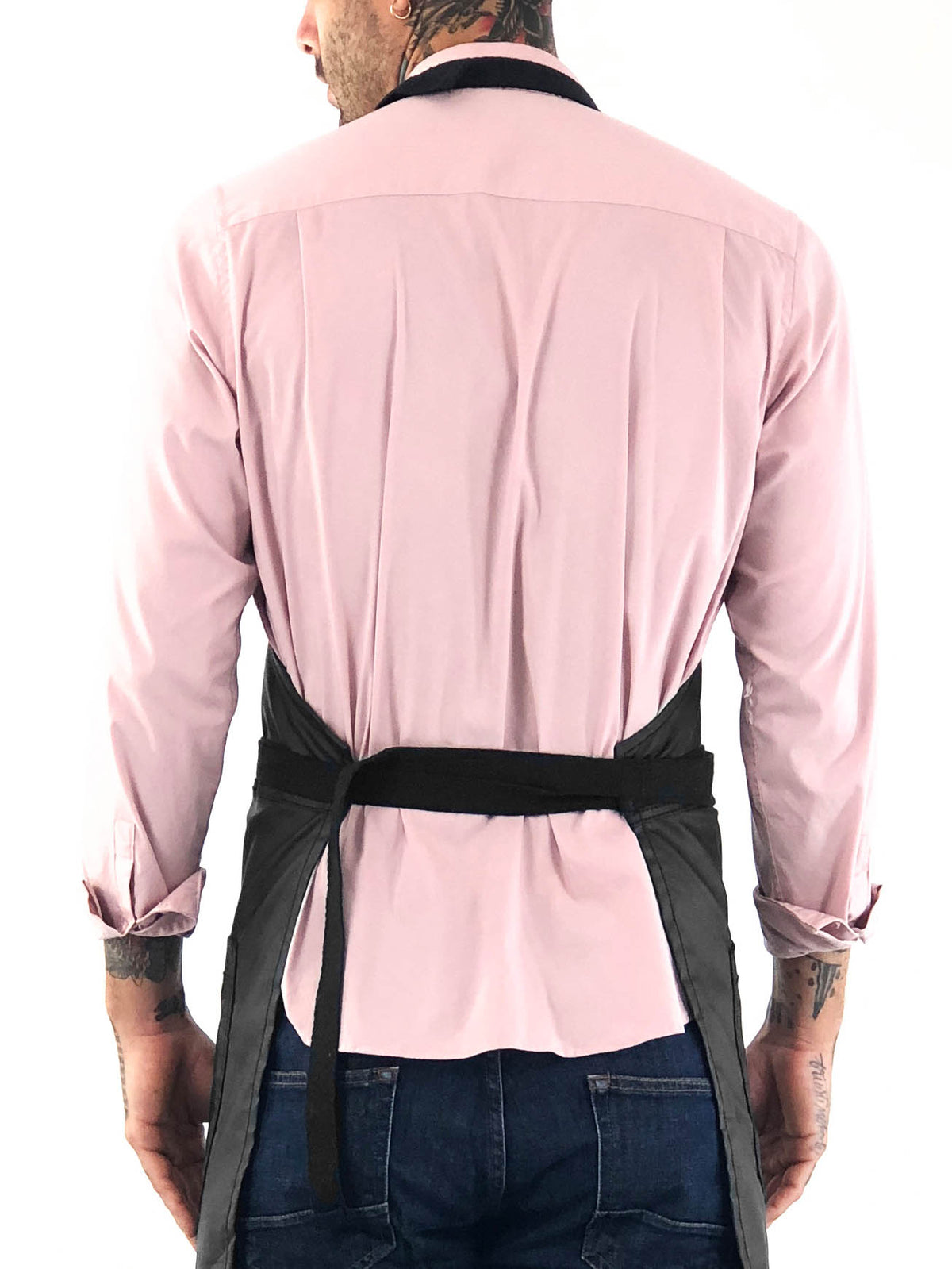 Salon Apron - Water Resistant, Easy-Fastening No-Tie, Adjustable - Hairstylist, Barber, Chef - Under NY Sky