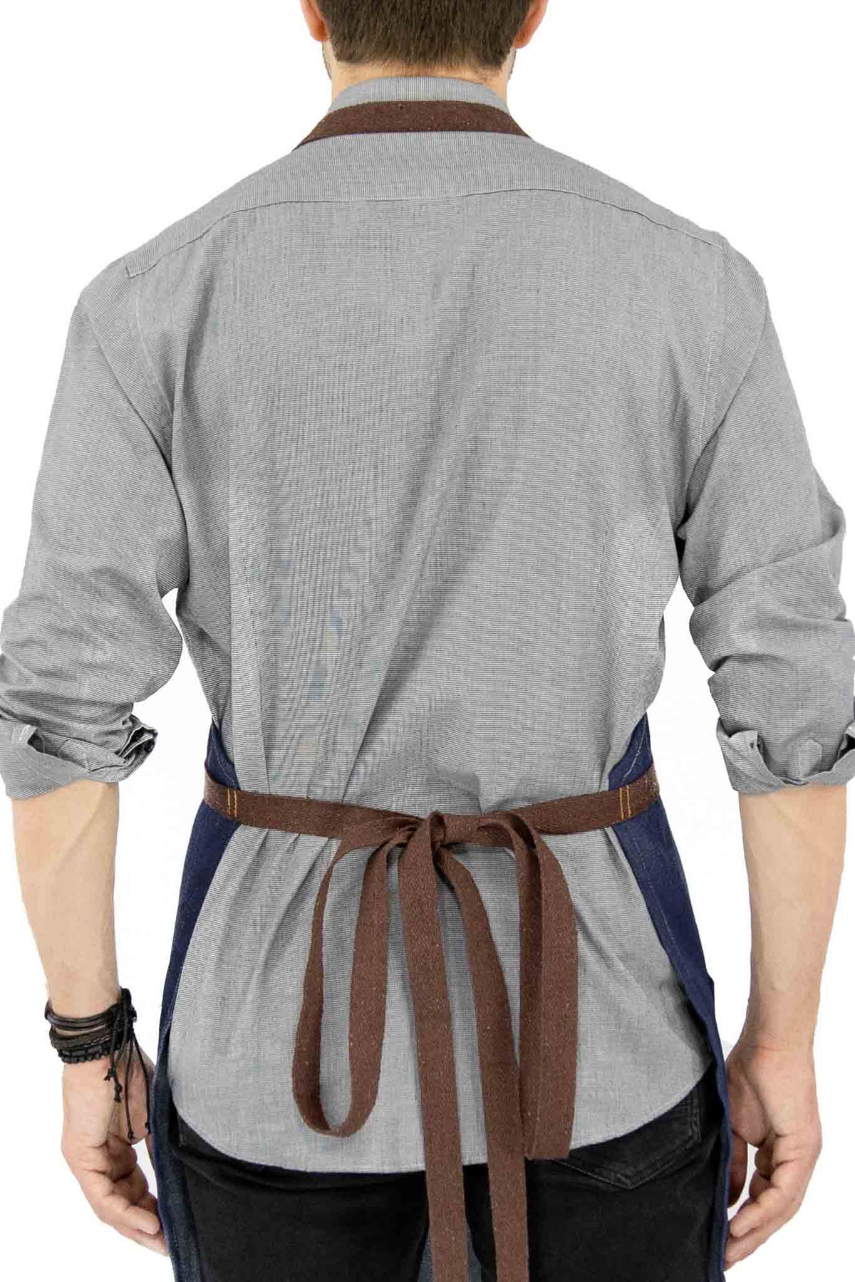 Chef Apron – Denim or Twill - Cotton Straps - Smart Pockets - Pro Chef, Cook, Barista, Bartender - Under NY Sky