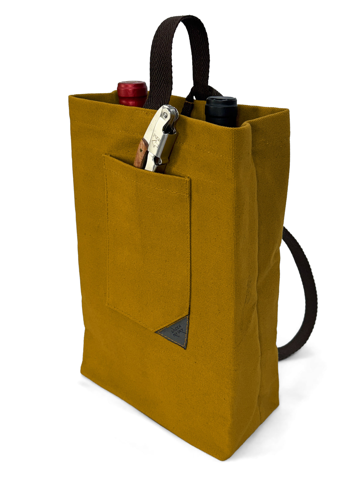 Bolsa Porta-Vinho, Sacola Leve, Portátil, Alça de ombro, Ideal para Viagens, Piquenique, Degustação - Under NY Sky