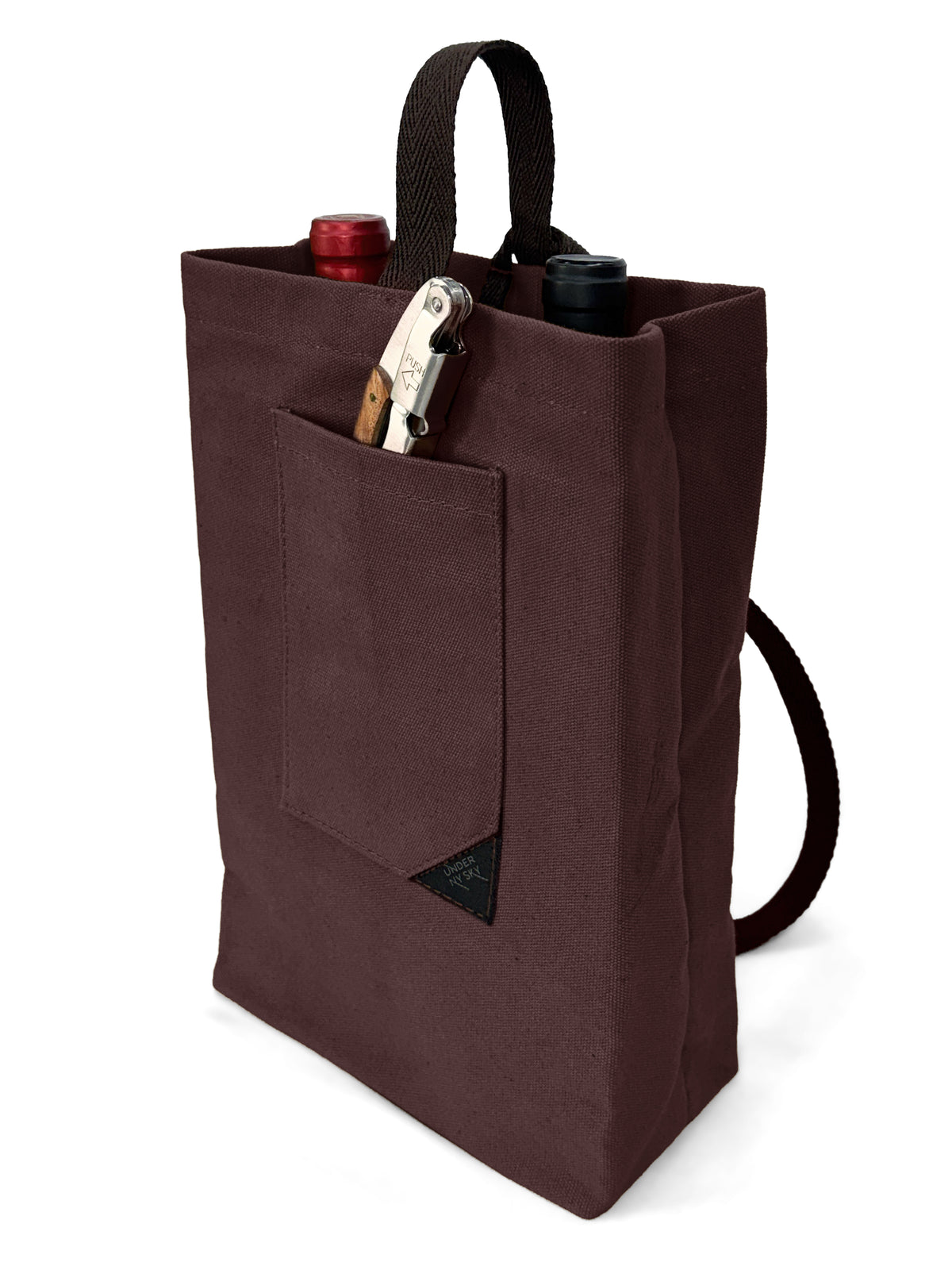 Bolsa Porta-Vinho, Sacola Leve, Portátil, Alça de ombro, Ideal para Viagens, Piquenique, Degustação - Under NY Sky