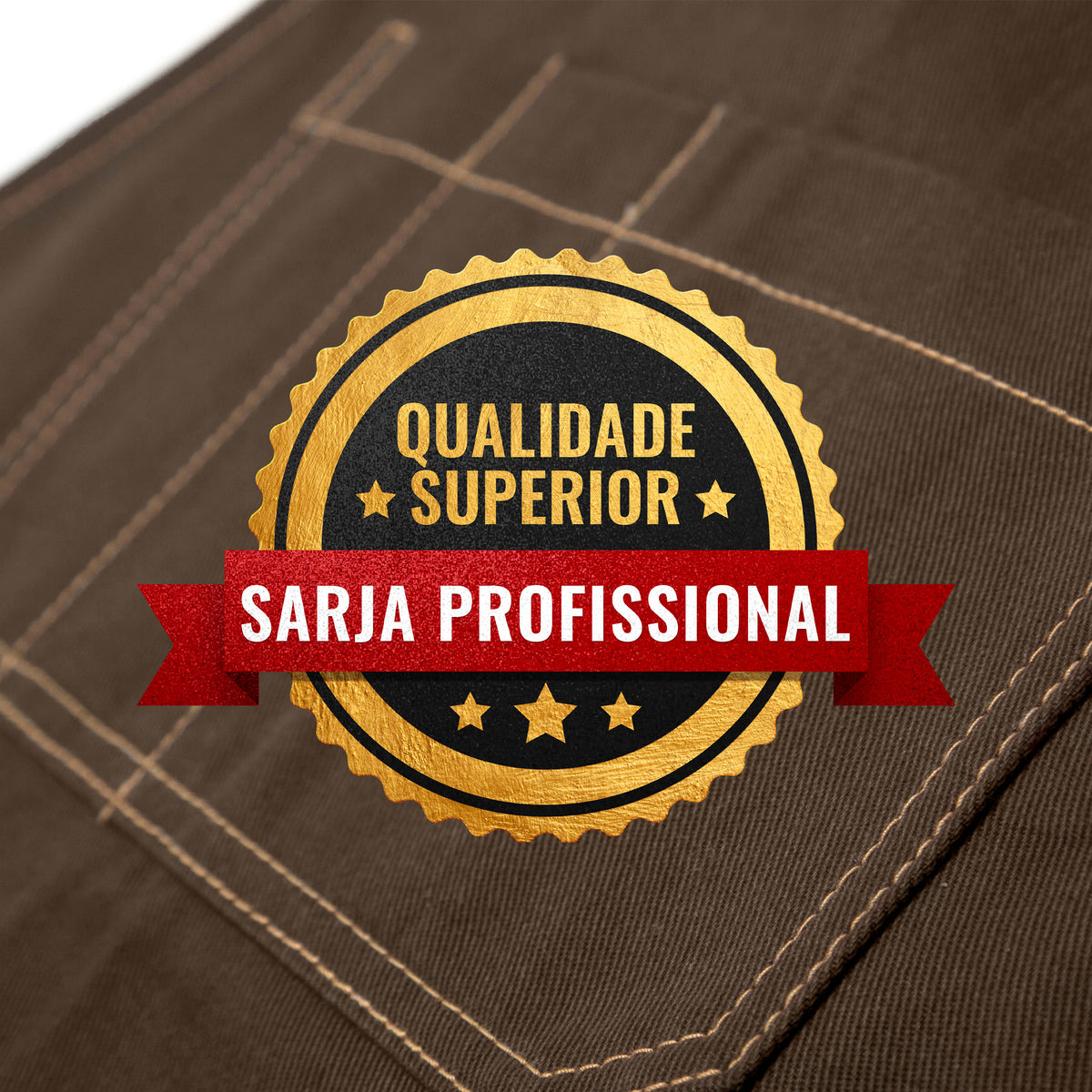 Avental de Trabalho – Jeans ou Sarja Profissional, Acabamento em Couro, Alças Cruzadas, Chef, Bartender, Comércio, Garçom - Under NY Sky