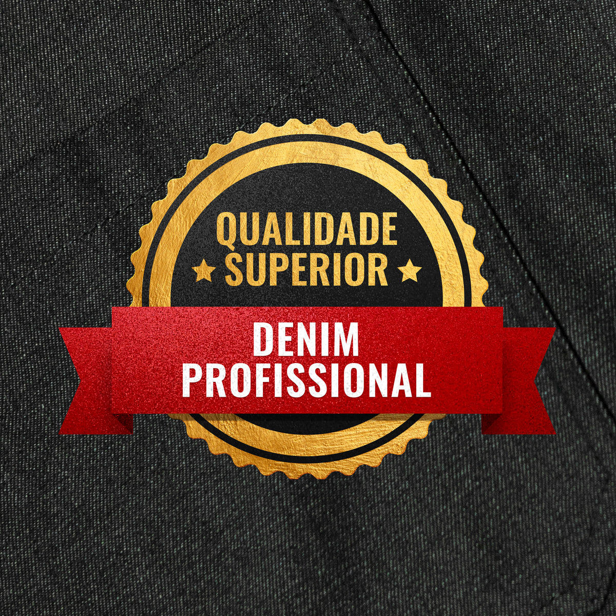 Avental Jeans - Sem Laço, Acabamento em Couro, Fenda na Perna- Chef, Bartender, Churrasco, Loja, Barbeiro, Salão - Under NY Sky