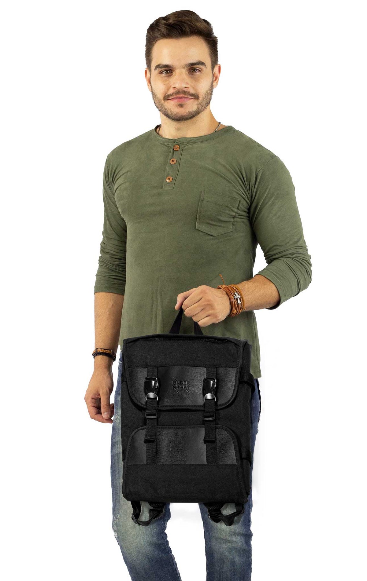 Knife Bag, 14 Knife Slots, Notebook Pocket, Expandable, Backpack -  Under NY Sky