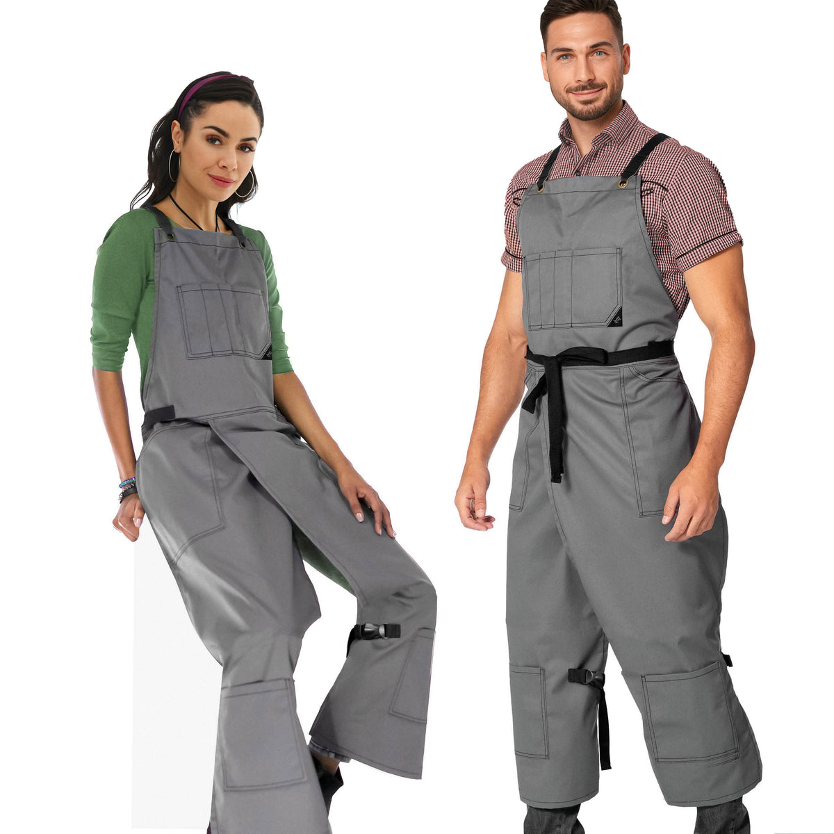 Avental para Cerâmica – Fenda de Perna – Jeans ou Sarja – Alças Cruzadas, Reforço em Couro – Ceramista -  Under NY Sky