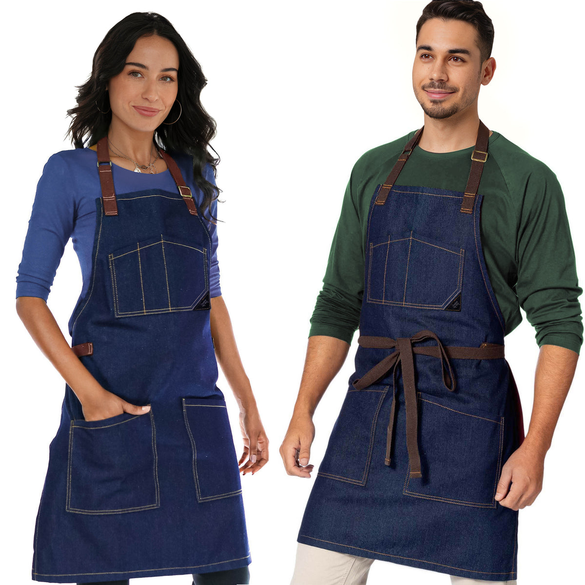 Avental para Chef – Jeans ou Sarja – Alças de Algodão – Bolsos Inteligentes –  Chef, Cozinheiro, Barista, Bartender - Under NY Sky