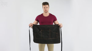 Half Apron - Double Stitched, Many Pockets - Chef, Server, Bistro, Restaurant, Waiter, Shop - Under NY Sky