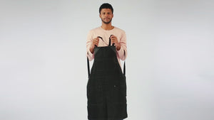 Barber Apron - Water & Chemical Proof, CrossBack, Zip Pocket, Buckle Closure - Hairstylist, Colorist - Under NY Sky